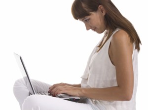 woman on laptop