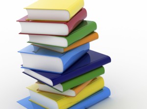 stacked books
