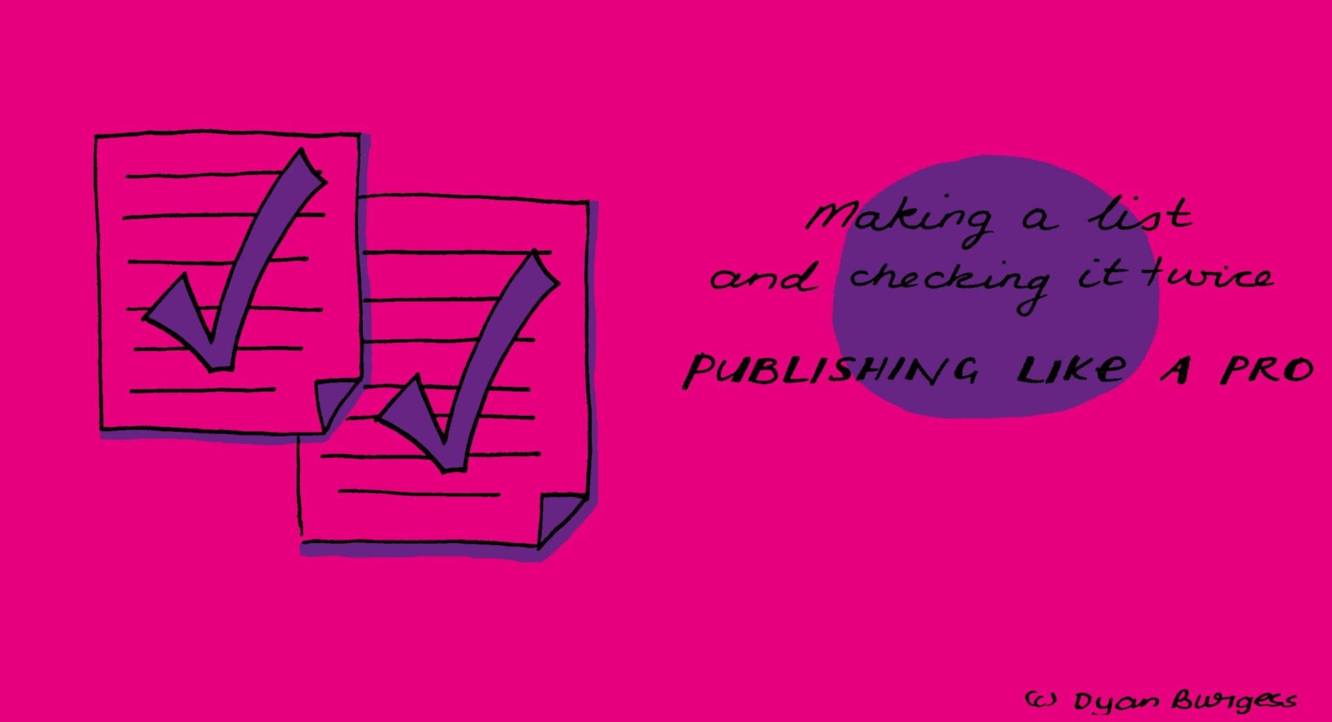 Blog - Making a list and checking it twice