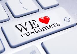 We love customers button on keyboard