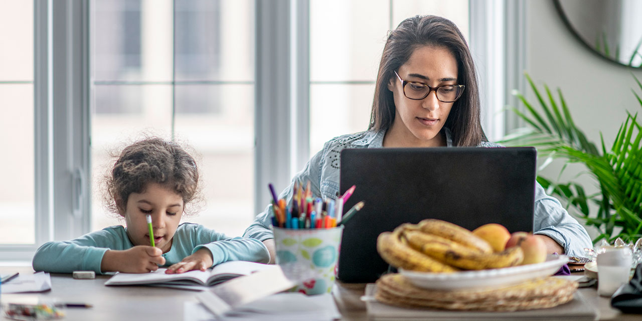 work from home mum